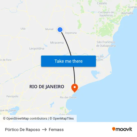 Pórtico De Raposo to Femass map