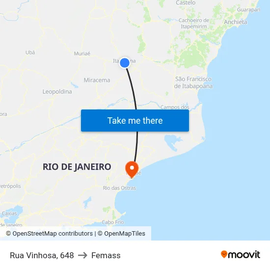 Rua Vinhosa, 648 to Femass map