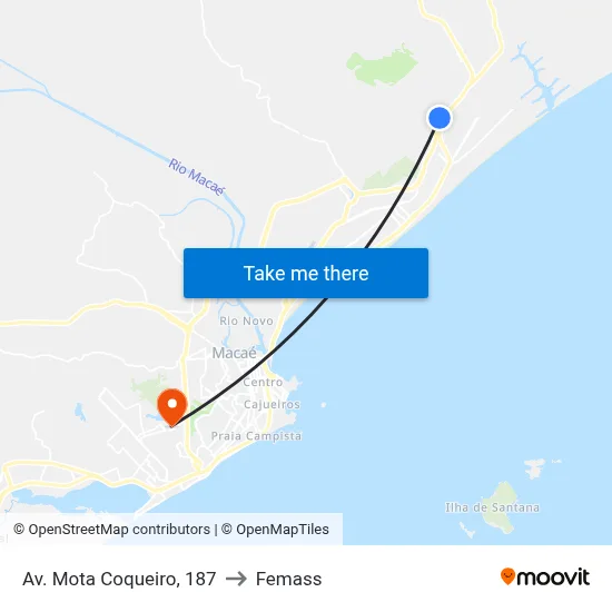 Av. Mota Coqueiro, 187 to Femass map