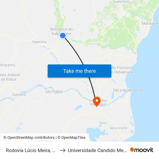 Rodovia Lúcio Meira, 1498 to Universidade Candido Mendes map