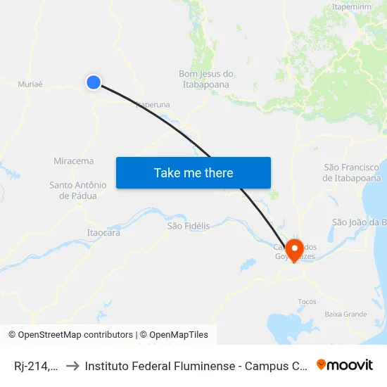 Rj-214, 150 to Instituto Federal Fluminense - Campus Campos Centro map