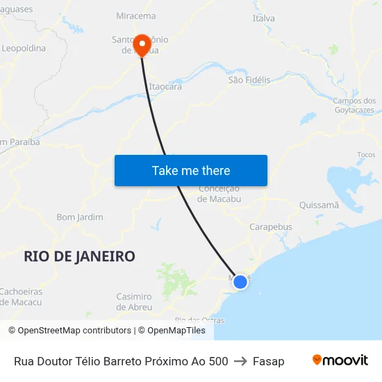 Rua Doutor Télio Barreto Próximo Ao 500 to Fasap map
