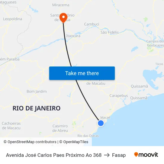 Avenida José Carlos Paes Próximo Ao 368 to Fasap map