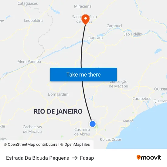 Estrada Da Bicuda Pequena to Fasap map