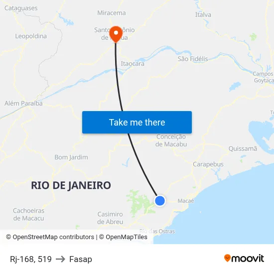 Rj-168, 519 to Fasap map