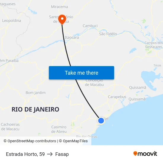 Estrada Horto, 59 to Fasap map