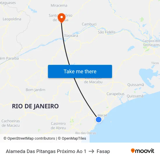 Alameda Das Pitangas Próximo Ao 1 to Fasap map