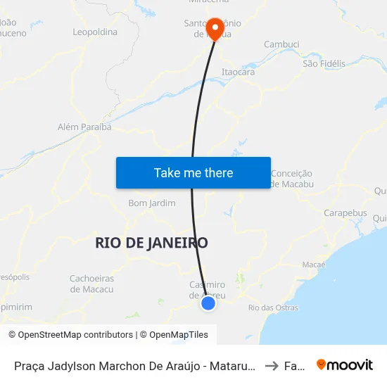 Praça Jadylson Marchon De Araújo - Mataruna (Ônibus) to Fasap map