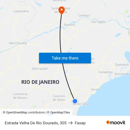 Estrada Velha De Rio Dourado, 305 to Fasap map