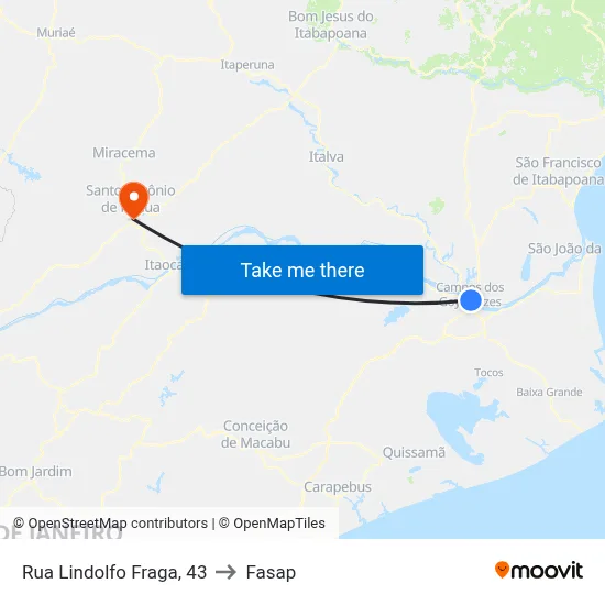 Rua Lindolfo Fraga, 43 to Fasap map
