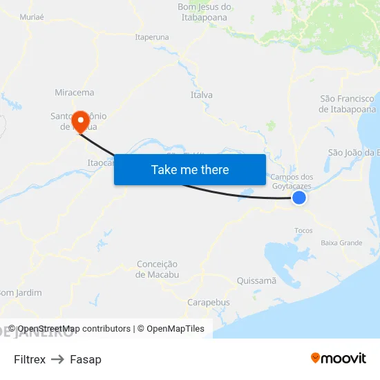 Filtrex to Fasap map