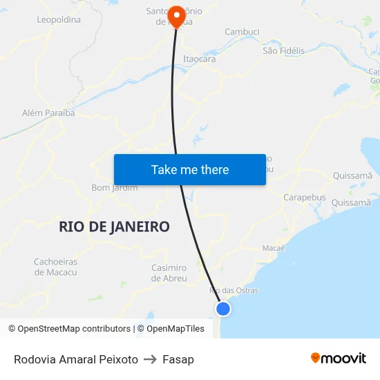 Rodovia Amaral Peixoto to Fasap map