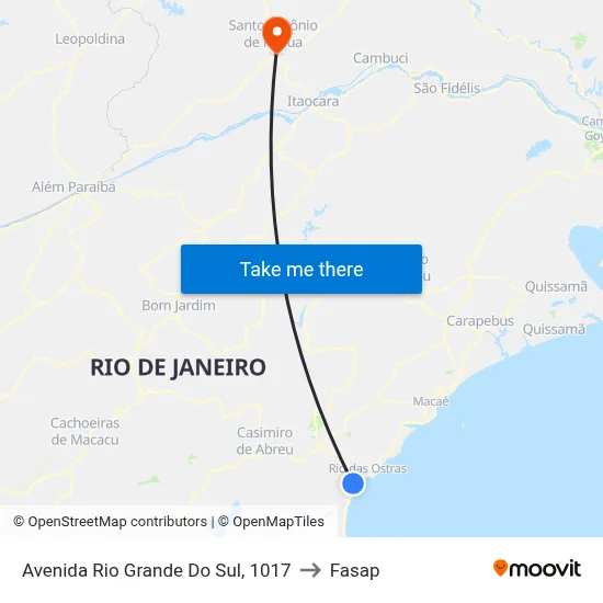 Avenida Rio Grande Do Sul, 1017 to Fasap map