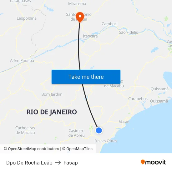Dpo De Rocha Leão to Fasap map