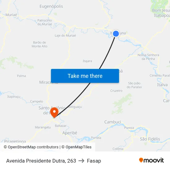 Avenida Presidente Dutra, 263 to Fasap map