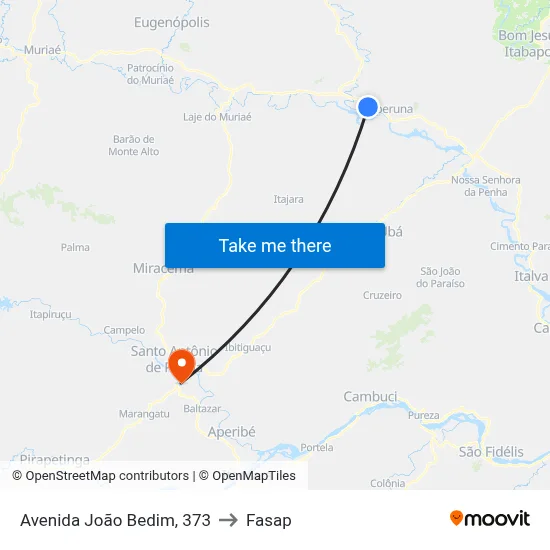 Avenida João Bedim, 373 to Fasap map