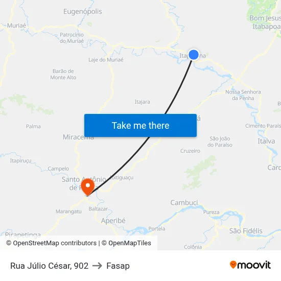 Rua Júlio César, 902 to Fasap map