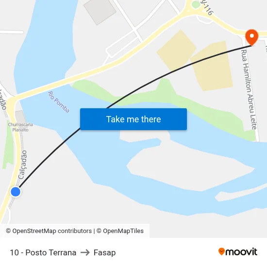10 - Posto Terrana to Fasap map
