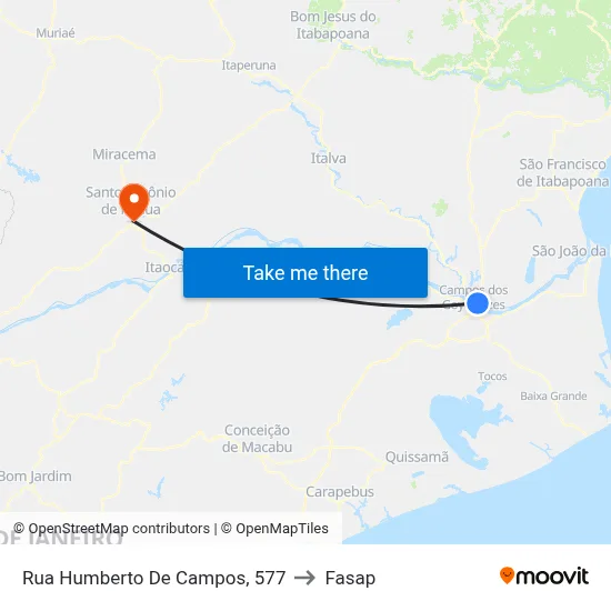 Rua Humberto De Campos, 577 to Fasap map