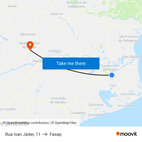 Rua Ivan Jáder, 11 to Fasap map