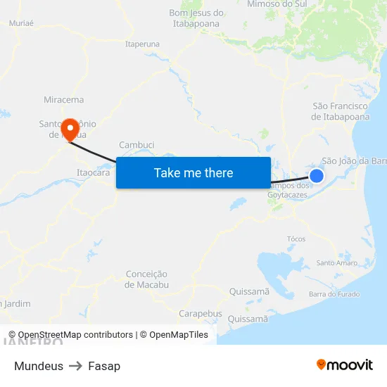 Mundeus to Fasap map