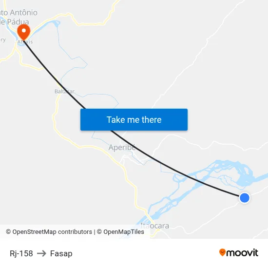 Rj-158 to Fasap map