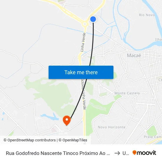 Rua Godofredo Nascente Tinoco Próximo Ao 370 to Ufrj map