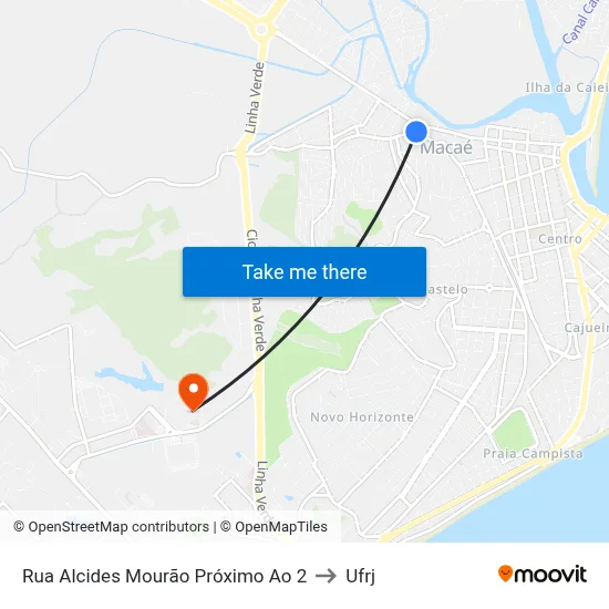 Rua Alcides Mourão Próximo Ao 2 to Ufrj map