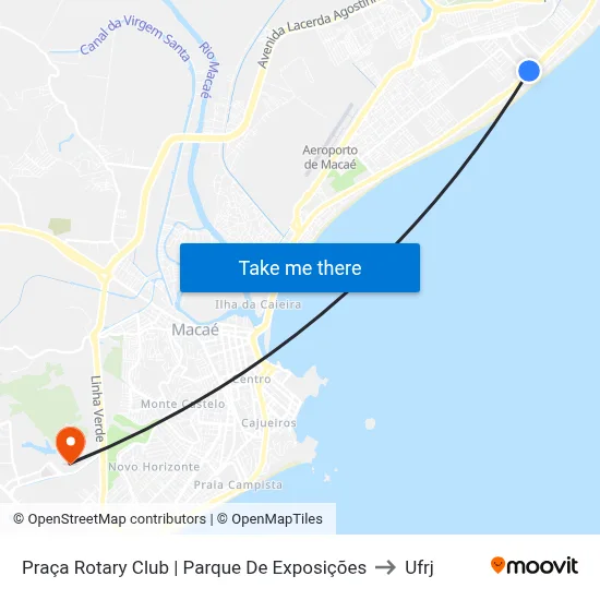 Praça Rotary Club | Parque De Exposições to Ufrj map