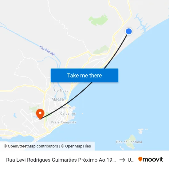 Ponto Final :: Lagomar to Ufrj map