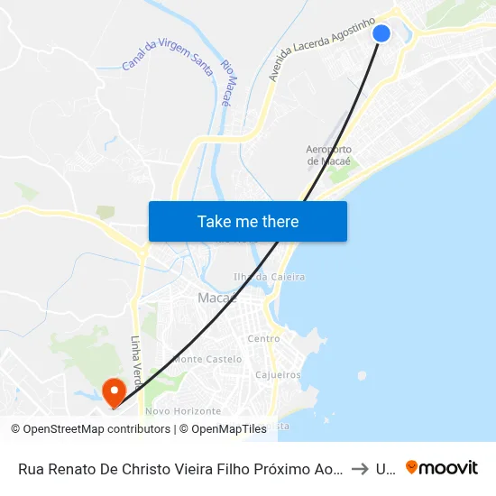 Rua Renato De Christo Vieira Filho Próximo Ao 125 to Ufrj map