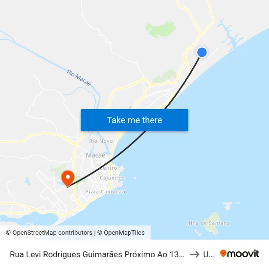 Rua Levi Rodrigues Guimarães Próximo Ao 1347 to Ufrj map
