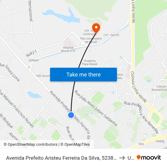 Avenida Prefeito Aristeu Ferreira Da Silva, 5238 | Halliburton to Ufrj map
