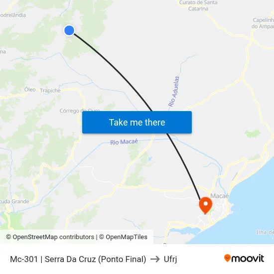 Mc-301 | Serra Da Cruz (Ponto Final) to Ufrj map
