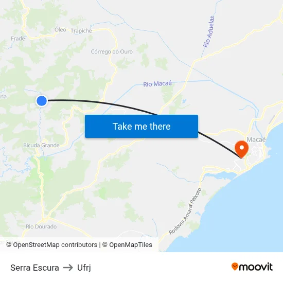 Ponto Final :: Bicuda to Ufrj map