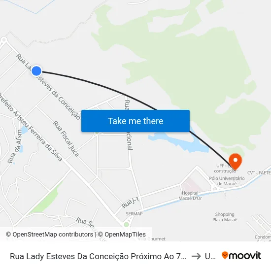 Rua Lady Esteves Da Conceição Próximo Ao 720 to Ufrj map