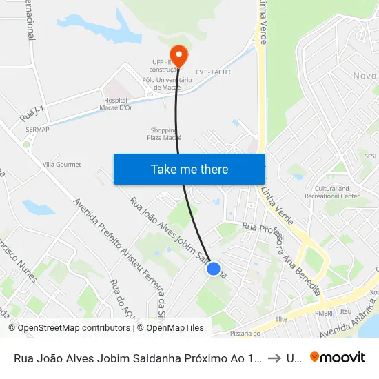 Rua João Alves Jobim Saldanha Próximo Ao 197 to Ufrj map