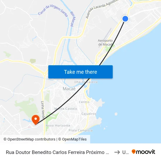 Rua Doutor Benedito Carlos Ferreira Próximo Ao 1421 to Ufrj map