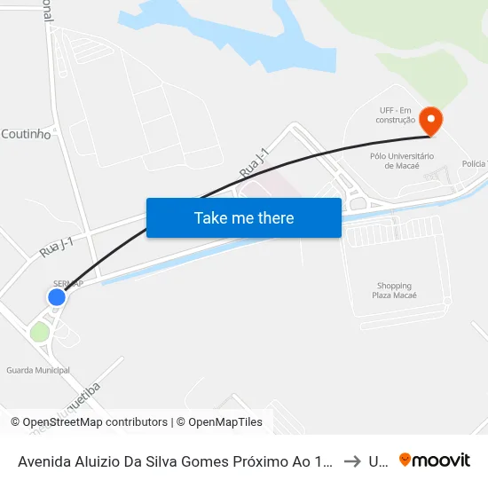 Avenida Aluizio Da Silva Gomes Próximo Ao 123 to Ufrj map