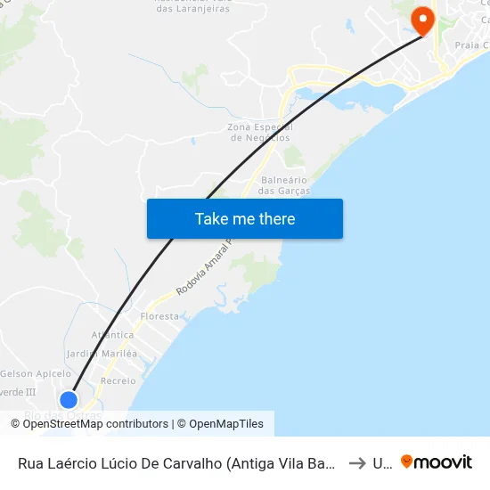 Rua Laércio Lúcio De Carvalho (Antiga Vila Babel ), 769 to Ufrj map