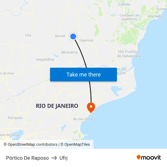 Pórtico De Raposo to Ufrj map