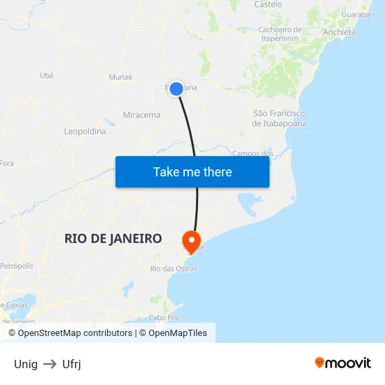 Unig to Ufrj map