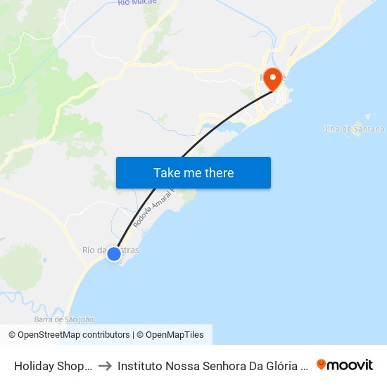 Holiday Shopping to Instituto Nossa Senhora Da Glória - Castelo map