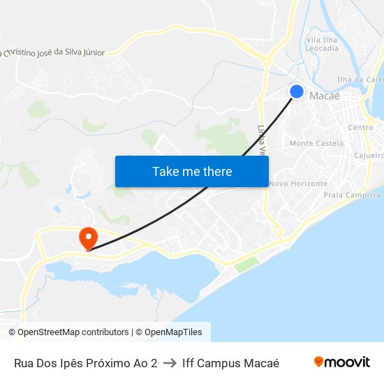 Rua Dos Ipês Próximo Ao 2 to Iff Campus Macaé map