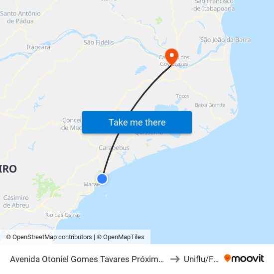 Avenida Otoniel Gomes Tavares Próximo Ao 428 to Uniflu/Fafic map