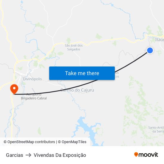 Garcias to Vivendas Da Exposição map