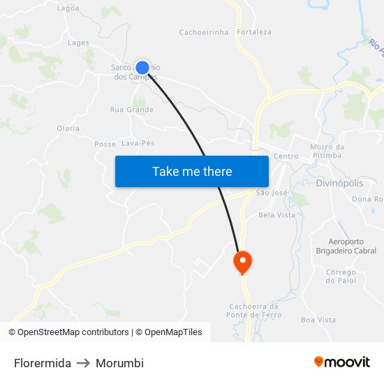Florermida to Morumbi map