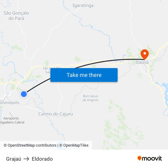 Grajaú to Eldorado map