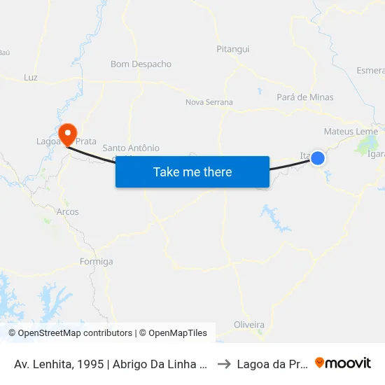 Av. Lenhita, 1995 | Abrigo Da Linha Férrea to Lagoa da Prata map