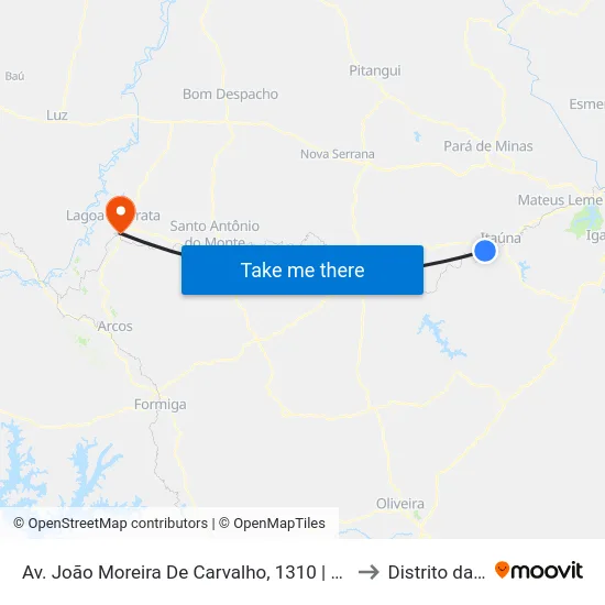 Av. João Moreira De Carvalho, 1310 | Apac/Fbac to Distrito da Ilha map
